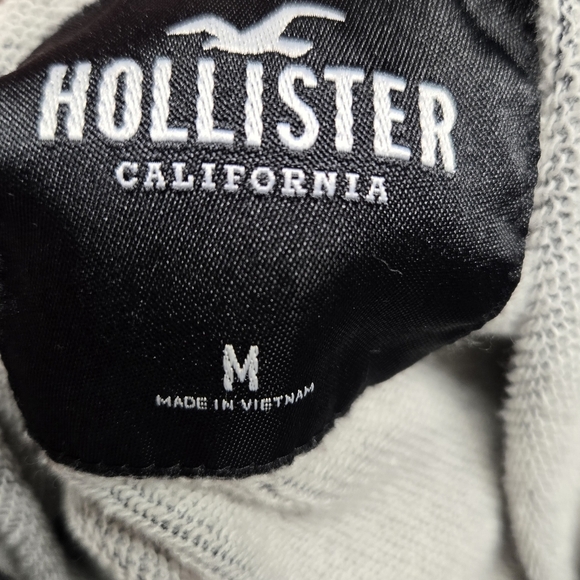 Hollister California Mens Black Floral Hooded Sweatshirt Size Medium - Picture 4 of 5
